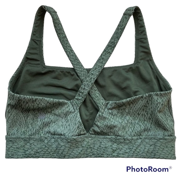 All in Motion Green Snakeskin High-Rise 7/8 Leggings & Sports Bra Set Sz Large - Picture 3 of 16